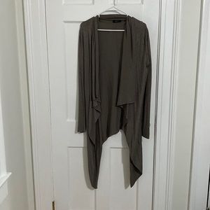 Dark gray knit cardigan